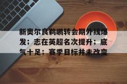 乐竟体育 -关于新奥尔良鹈鹕转会期外线爆发；志在英超名次提升；底气十足；赛季目标并未改变的信息